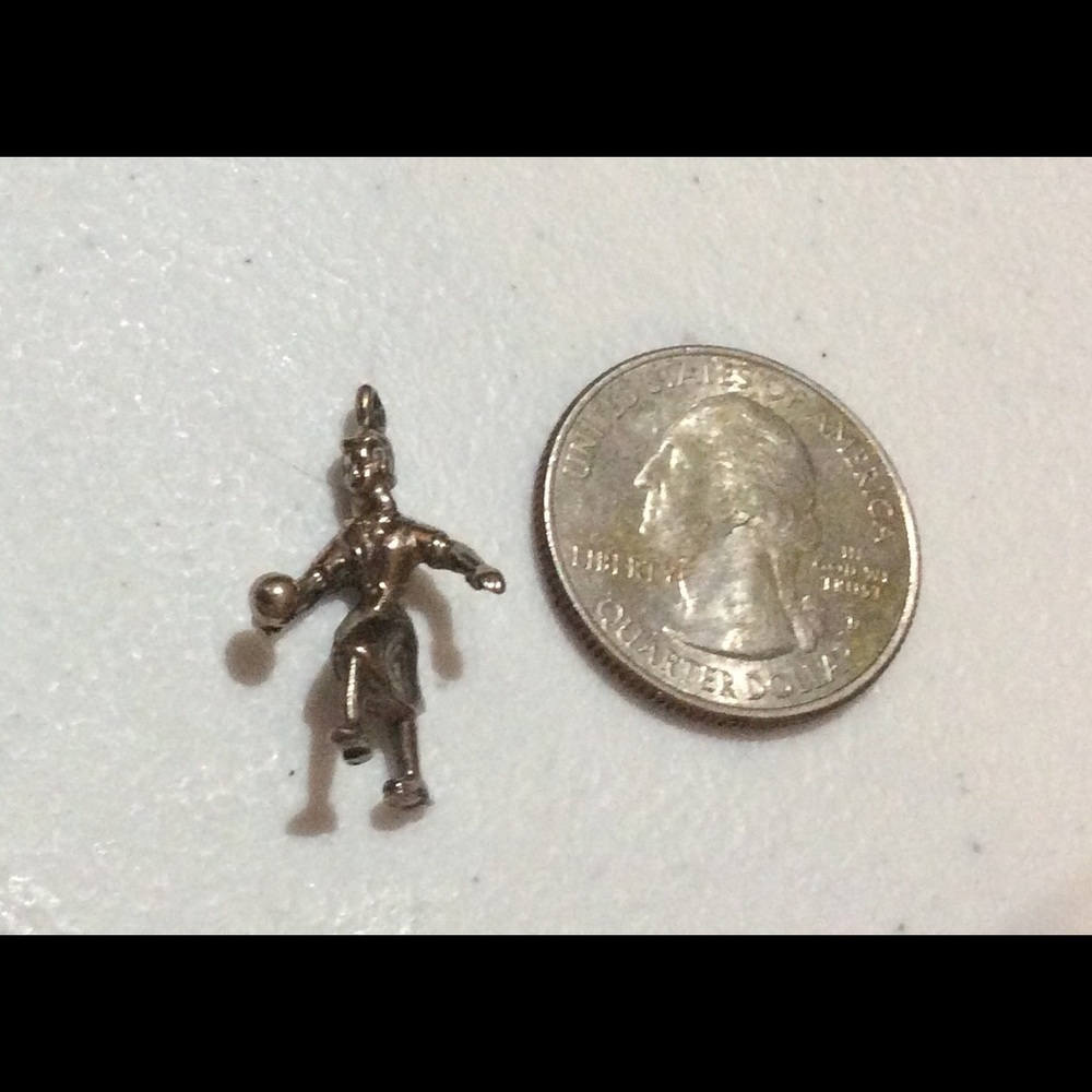 Bowling Silver Charm